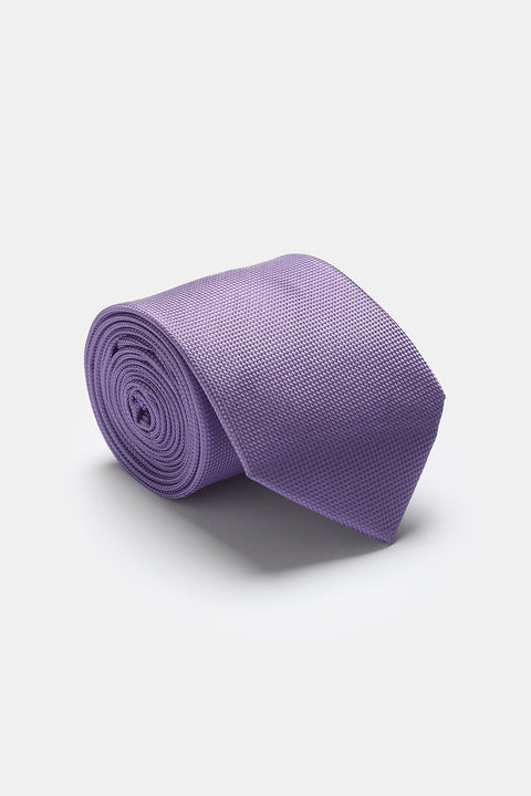 Jacquard Tie 7 cm Purple