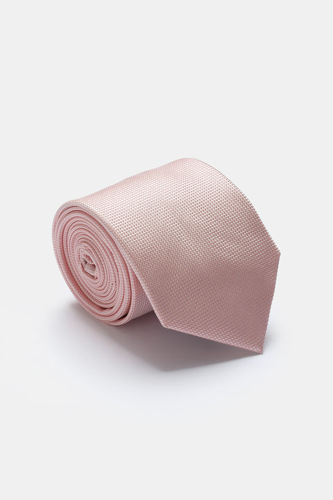 Jacquard Tie 7 cm Rose