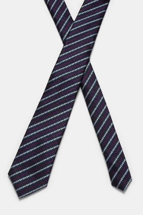 Stripe Tie 7 cm Dark Blue