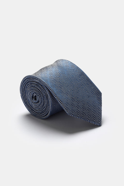 Jacquard Tie 7 cm Light Blue