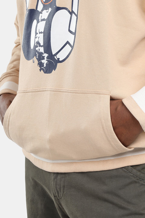 Regular Fit Sweat Shirt Beige