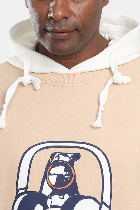 Regular Fit Sweat Shirt Beige
