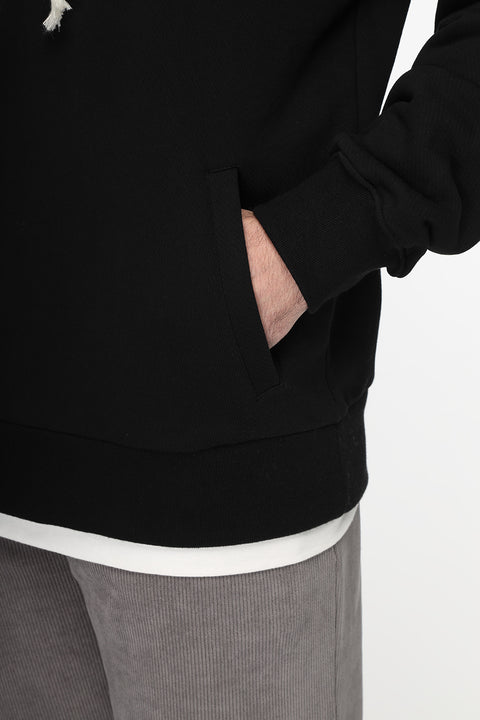 Over Size Sweat Shirt Black