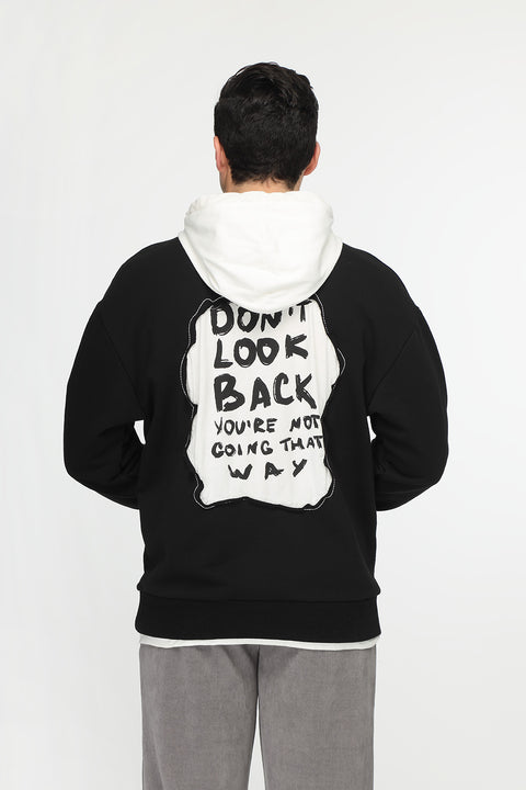 Over Size Sweat Shirt Black