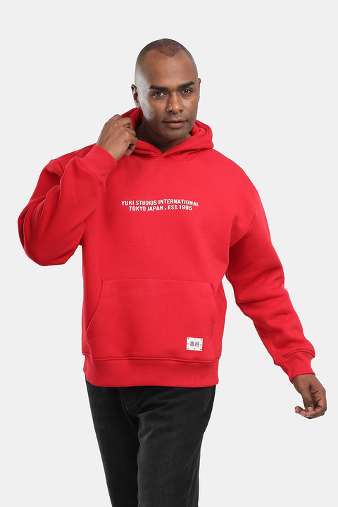 Box Fit Sweat Shirt Dark Red