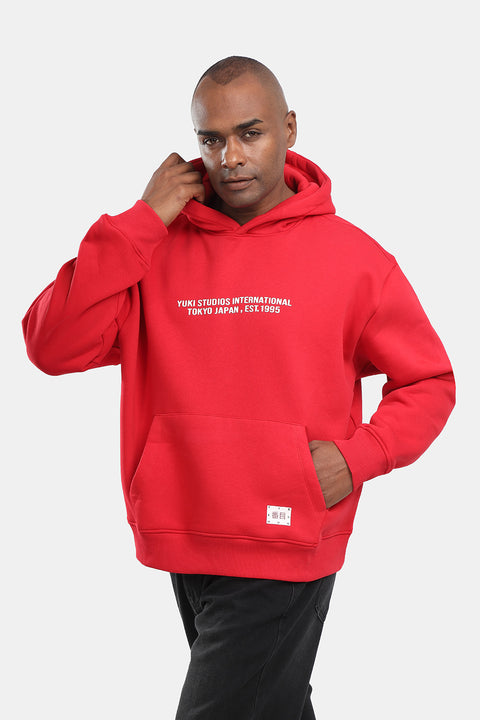 Box Fit Sweat Shirt Dark Red