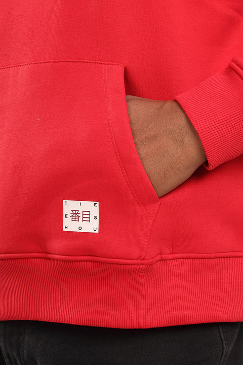 Box Fit Sweat Shirt Dark Red