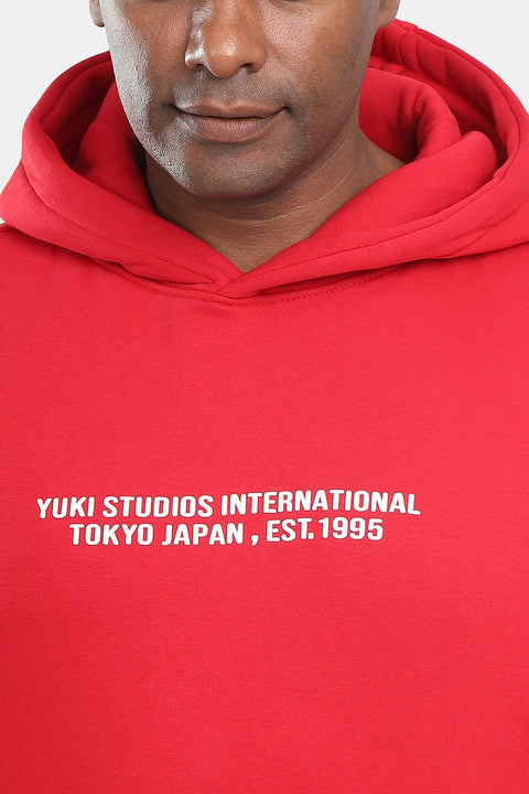 Box Fit Sweat Shirt Dark Red