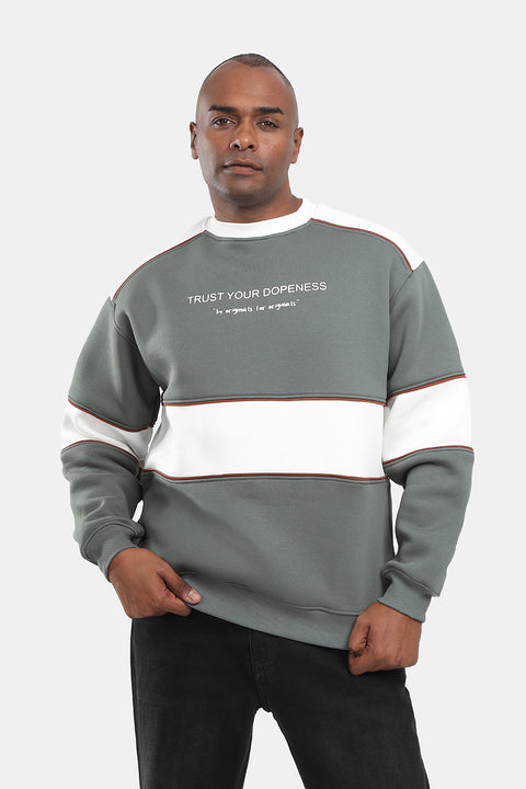 Box Fit Sweat Shirt Green