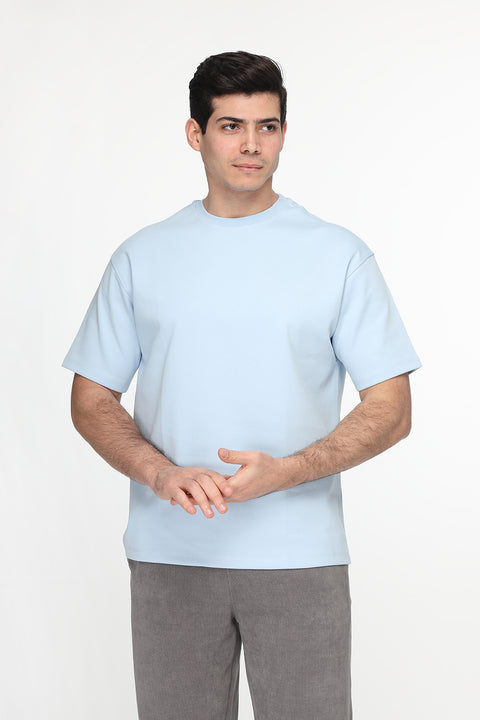 Over Size T-Shirt Light Blue