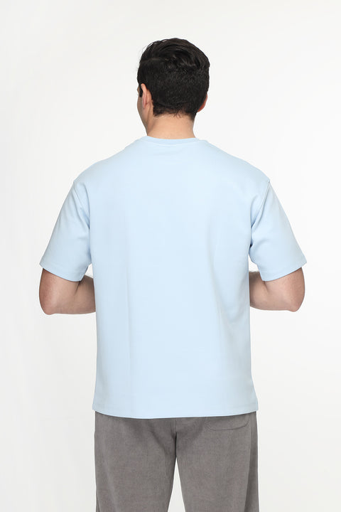 Over Size T-Shirt Light Blue