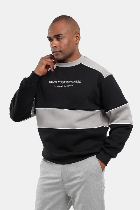 Box Fit Sweat Shirt Black