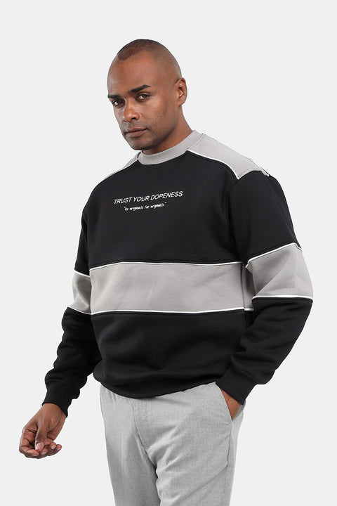Box Fit Sweat Shirt Black