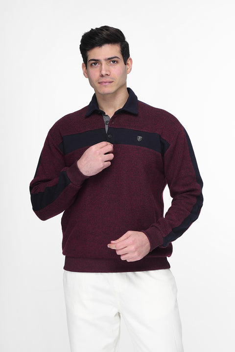 Regular Fit Sweat Shirt Maroon