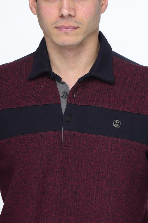 Regular Fit Sweat Shirt Maroon