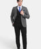 Slim Straight Fit Suit Gray