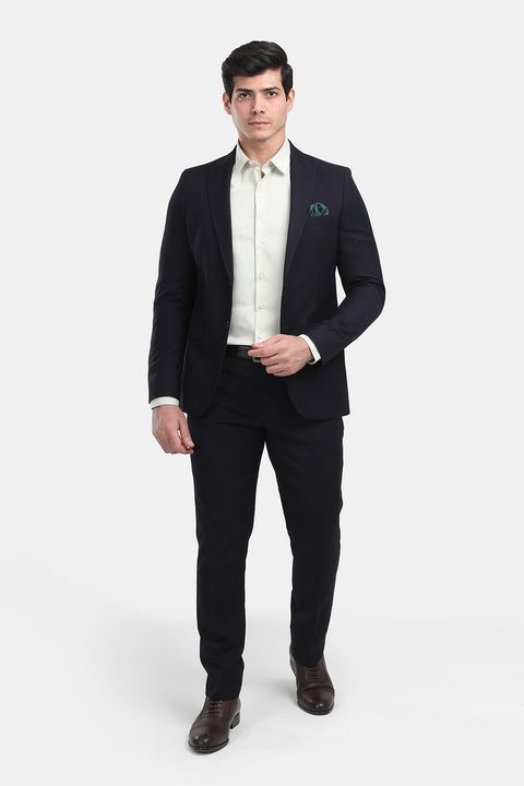Slim Fit Suit Dark Blue