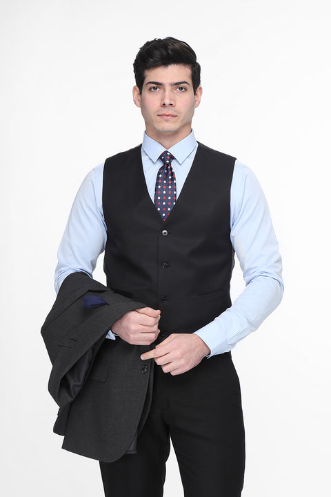 Slim Fit Suit Gray