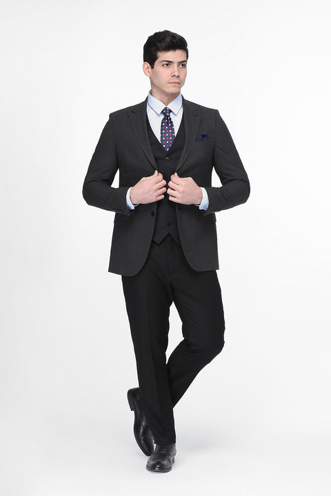 Slim Fit Suit Gray