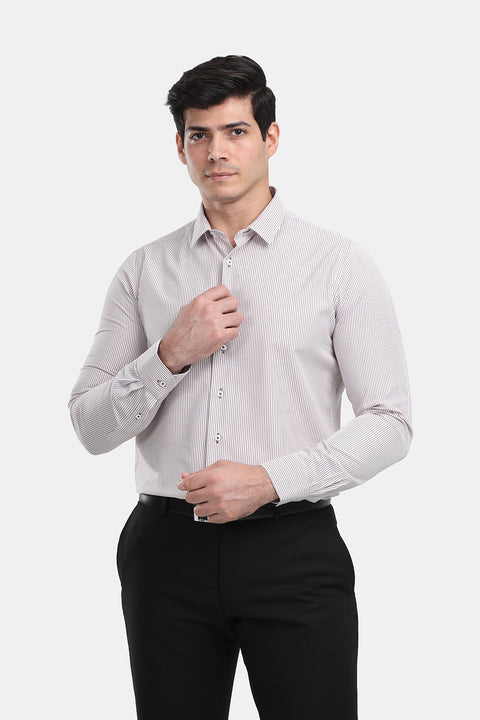 Milano Shirt Slim Fit Brown