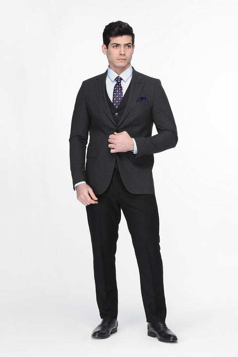 Slim Fit Suit Gray