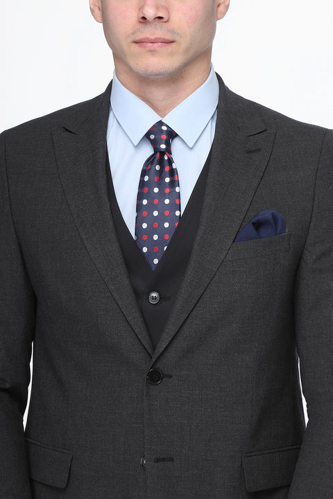 Slim Fit Suit Gray