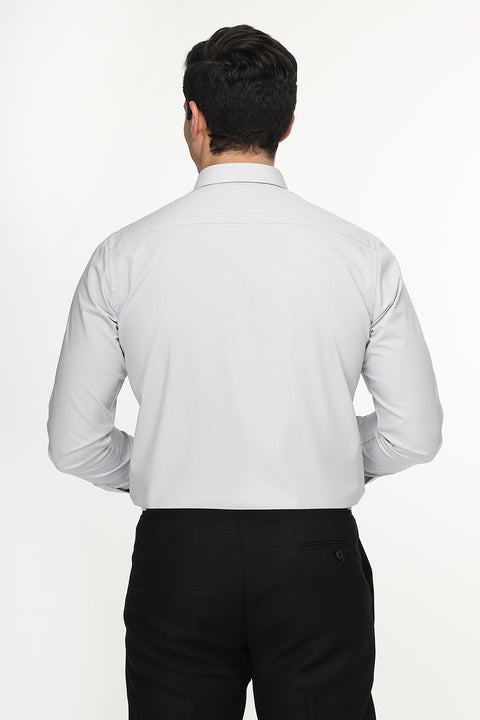 Classic Shirt Slim Fit Shirt Light Gray