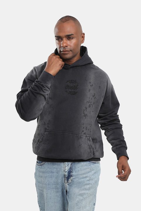 Over Size Sweat Shirt Dark Gray