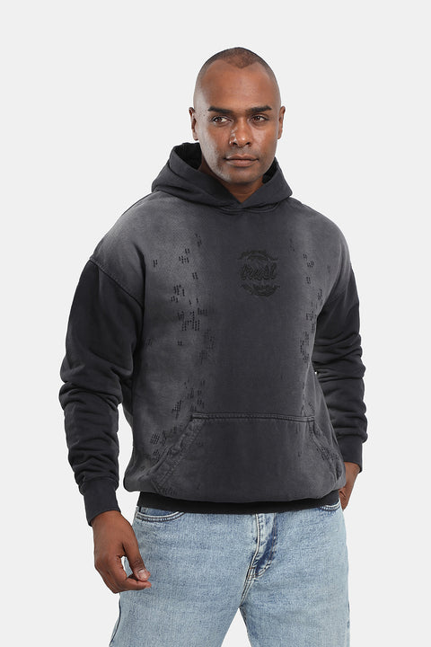 Over Size Sweat Shirt Dark Gray