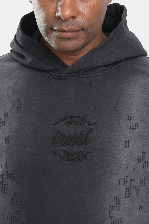 Over Size Sweat Shirt Dark Gray