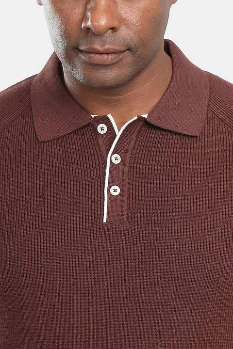 Regular Fit Pullover Brown