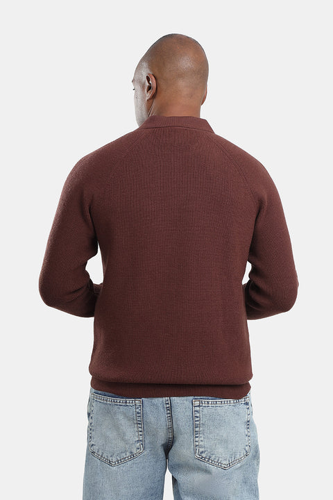 Regular Fit Pullover Brown