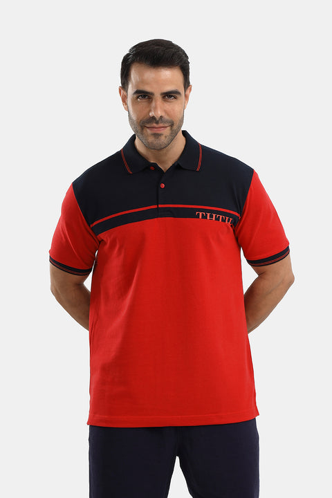 Polo Shirt Regular Fit Dark Red