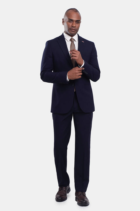 Slim Straight Fit Suit Dark Blue