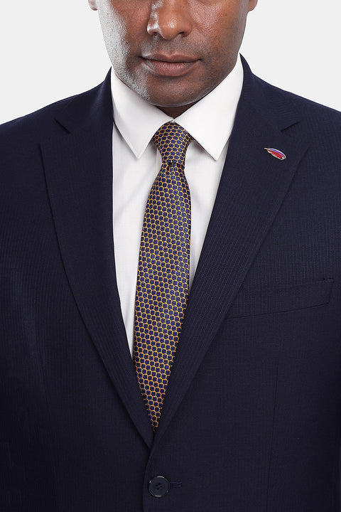 Slim Straight Fit Suit Dark Blue
