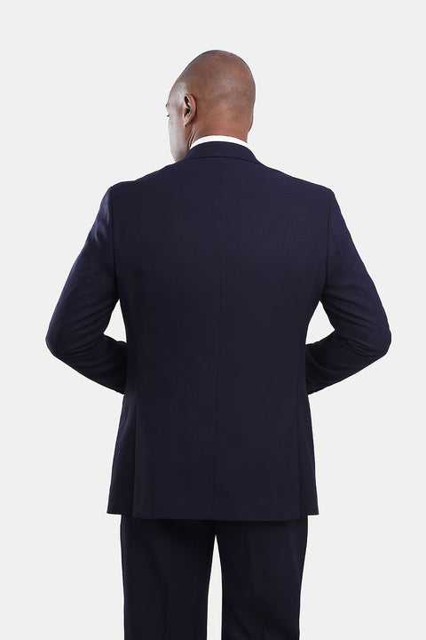 Slim Straight Fit Suit Dark Blue