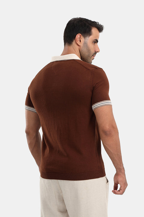 Polo Shirt Regular Fit Brown
