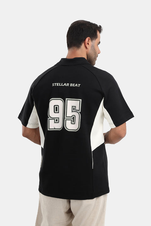 Polo Shirt Relax Fit Black