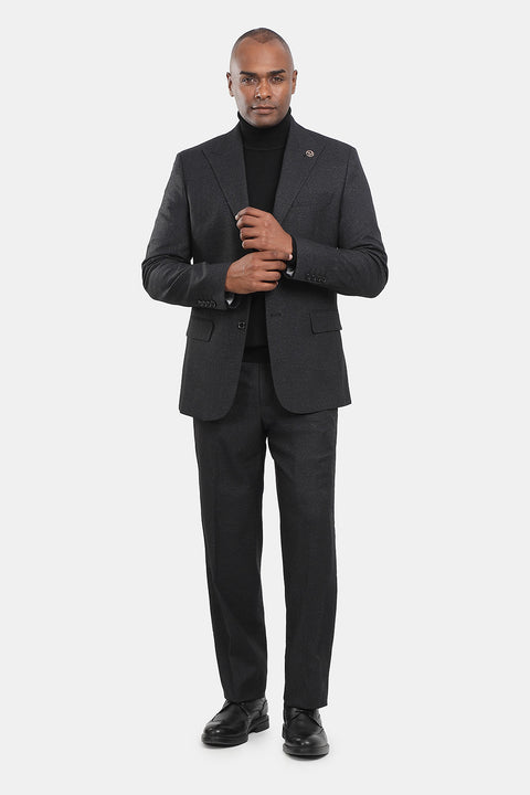 Regular Fit Suit Black