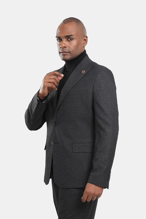 Regular Fit Suit Black