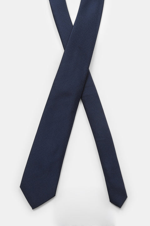 Jacquard Tie 7 cm Dark Blue
