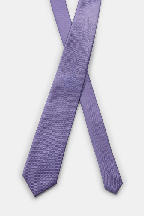 Jacquard Tie 7 cm Purple