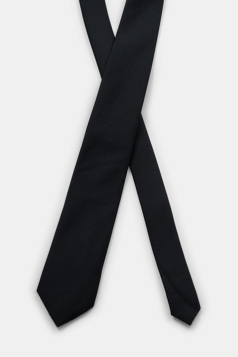 Jacquard Tie 7 cm Black