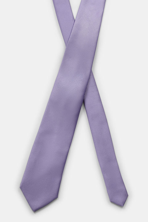 Jacquard Tie 7 cm Light Purple
