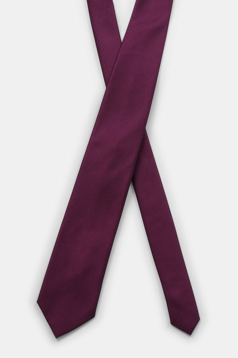 Jacquard Tie 7 cm Purple