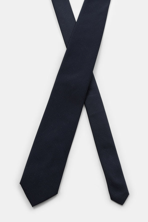 Jacquard Tie 7 cm Black