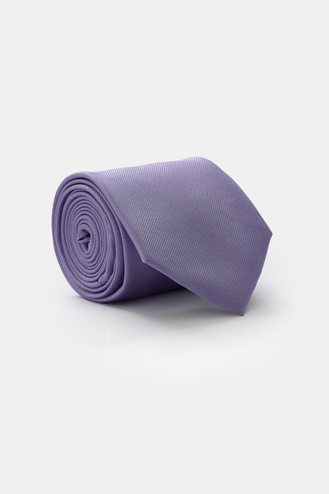 Jacquard Tie 7 cm Light Purple