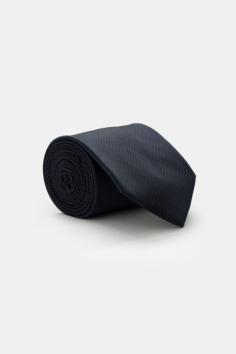 Jacquard Tie 7 cm Black
