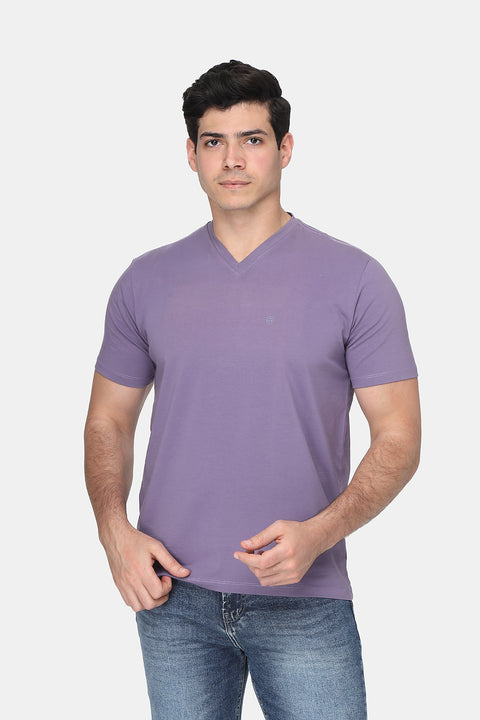 Regular Fit T-Shirt V Purple