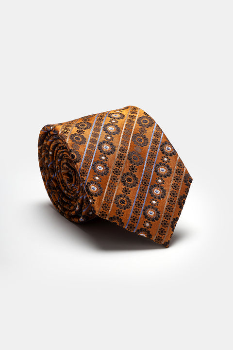Stripe Tie 7 cm Orange